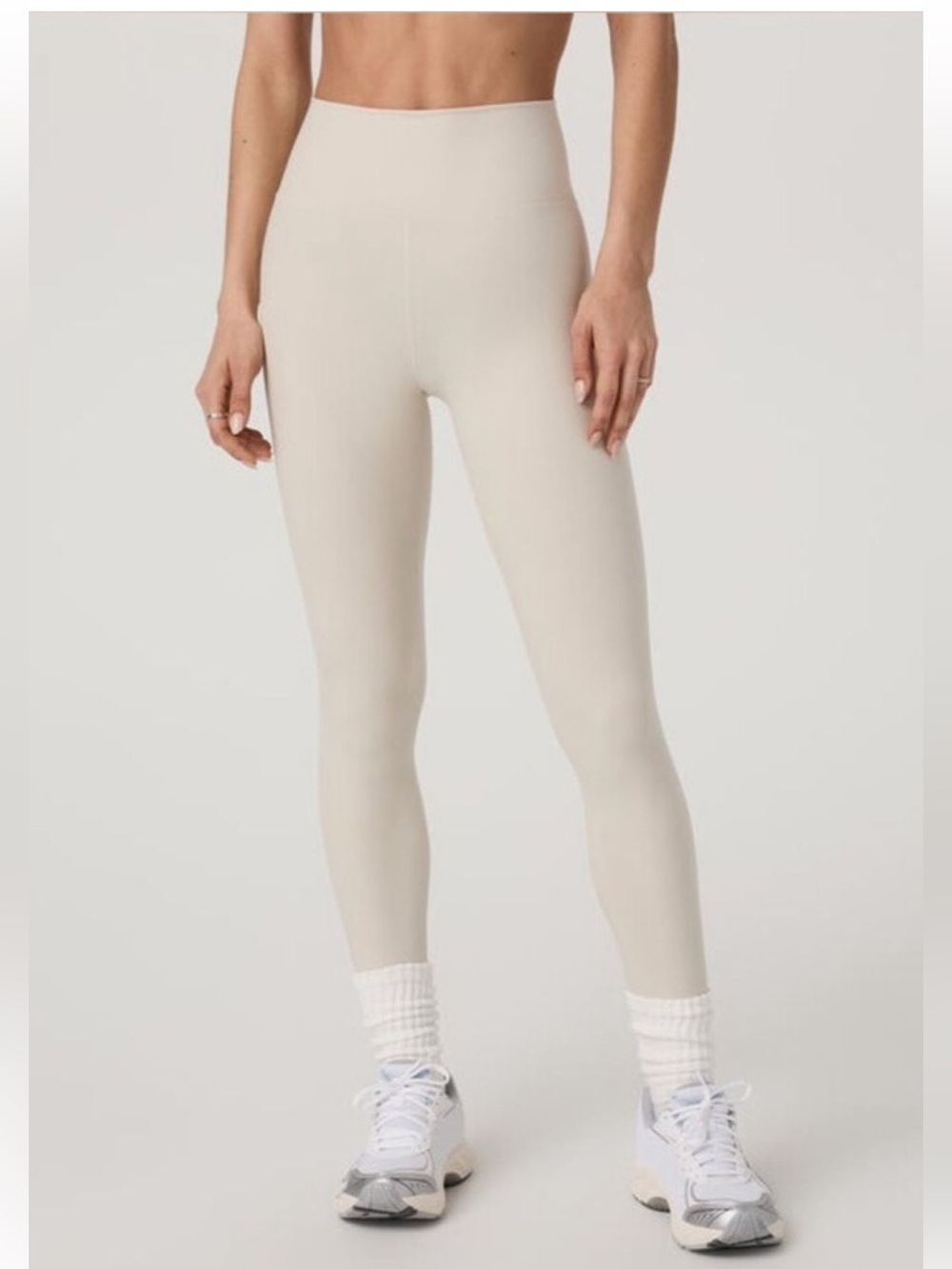 Vuori Clean Elevation Leggings Bone Heather Color Size Medium - Picture 9 of 11